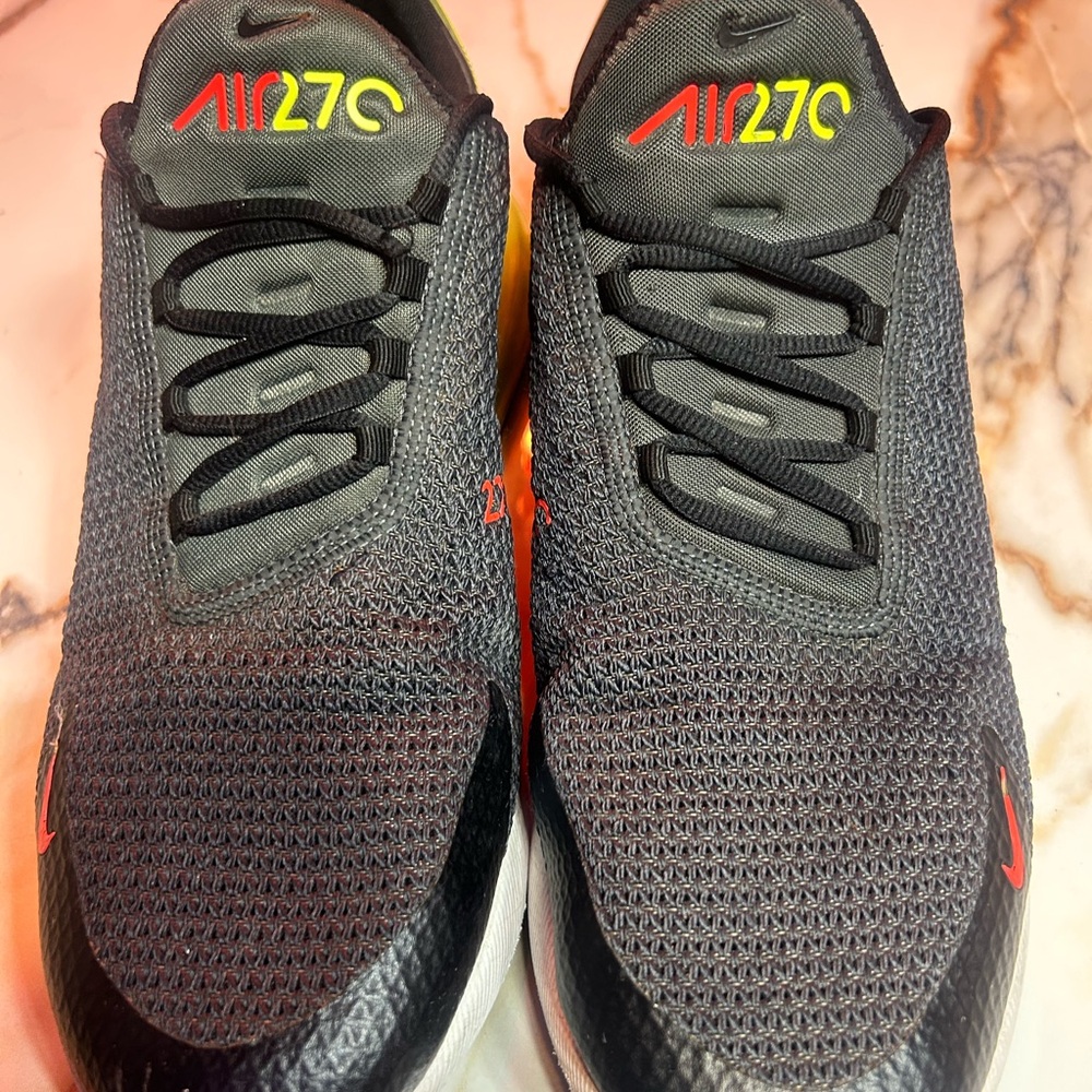 Nike Air Max 270 Men’s Sneakers - Black, Neon Yellow, Red - Picture 5 of 6